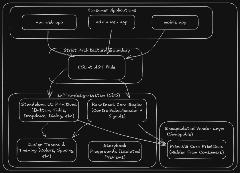 Saffira Design System: Standardizing Our UI Architecture Preview Mockup
