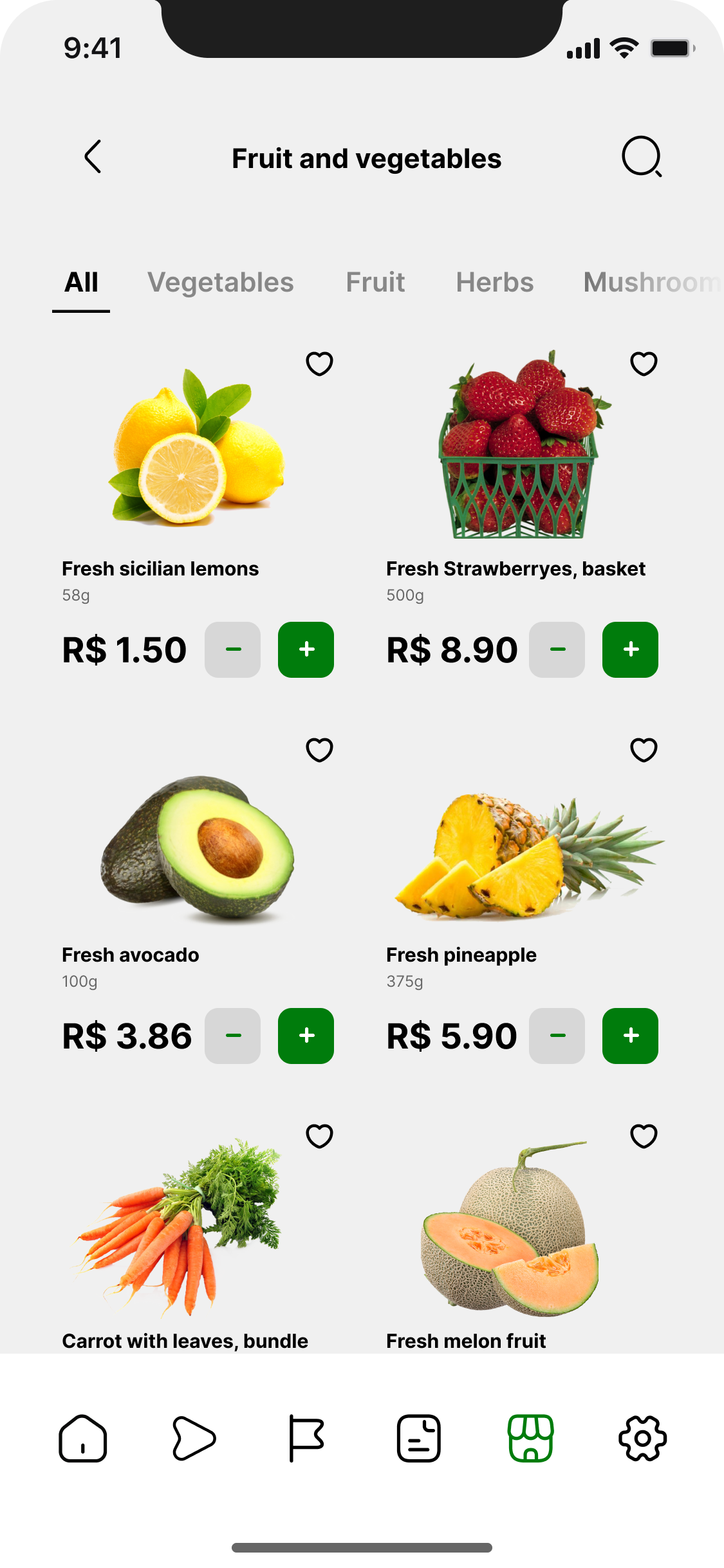 Store Organic Market Catalog